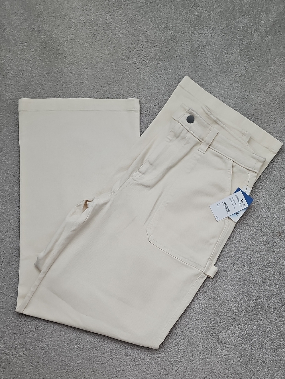 Abound Cream Wide-Leg Trousers - Neutral Cream